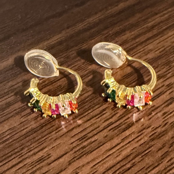 Colorful Clip-On Earrings - Picture 4 of 5